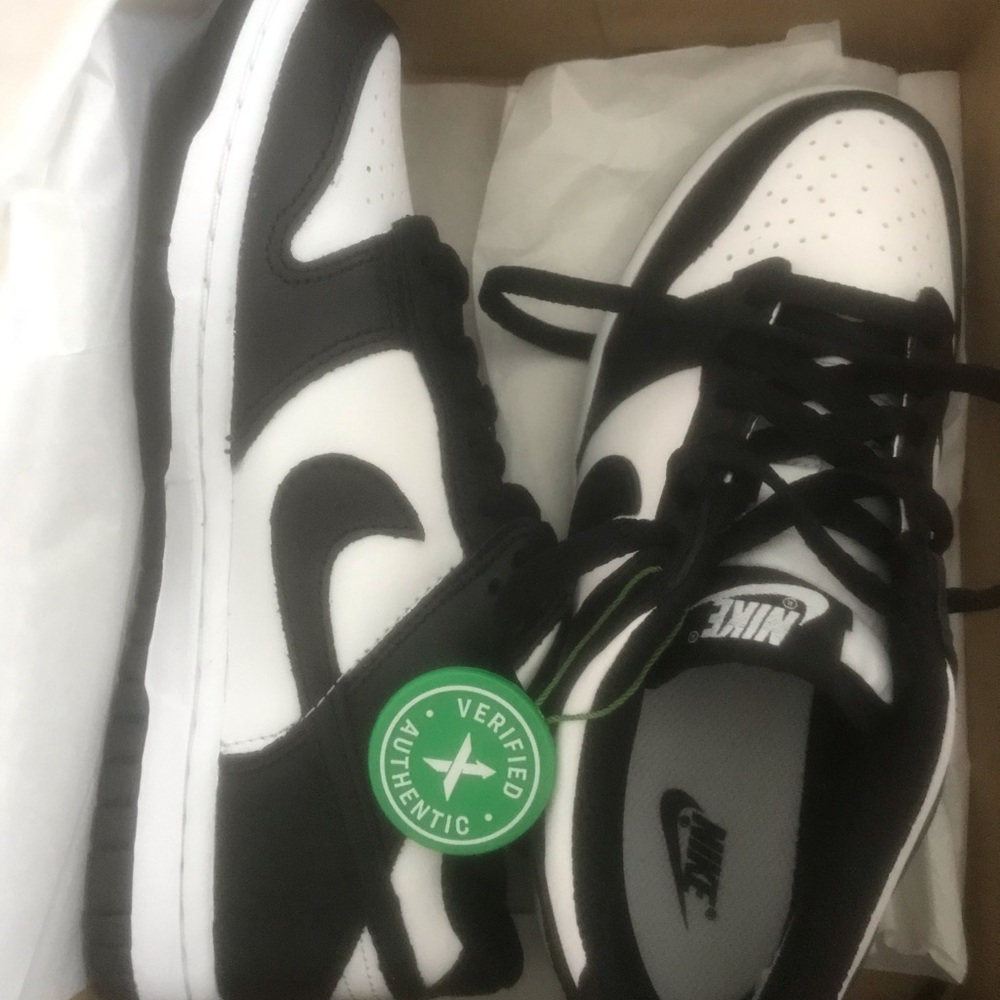 NIKE DUNK LOW (GS) WHITE/BLACK-WHITE 4.5Y